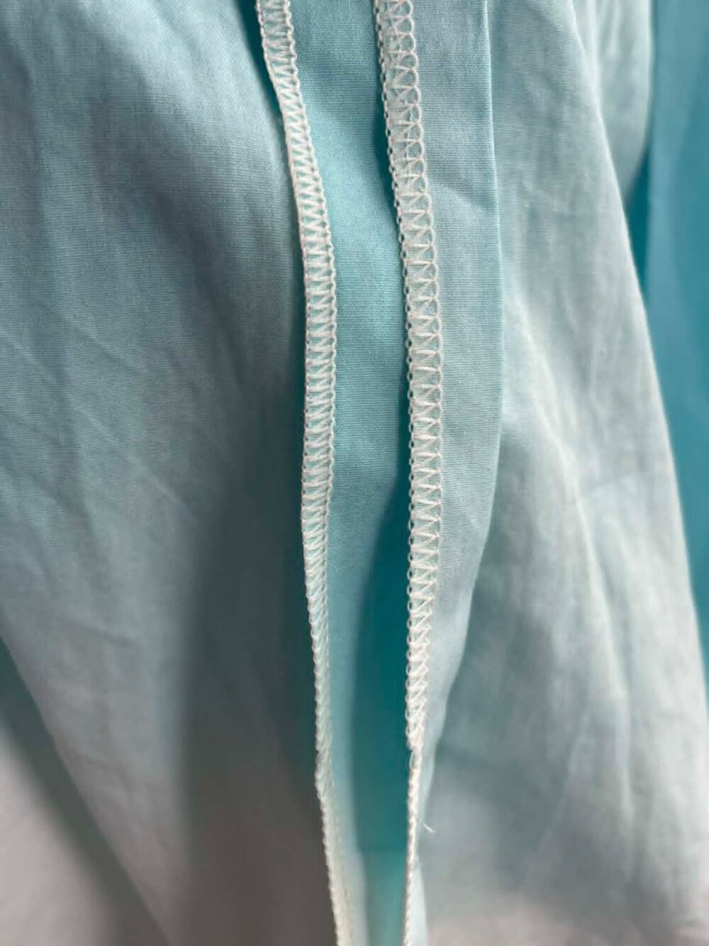NWT CELINE Ombré Maxi Skirt Turquoise White Cotton FR 46 - Picture 6 of 9